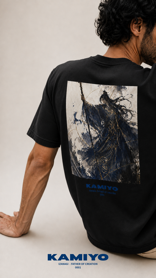 "IZANAGI" Back Print T-shirt