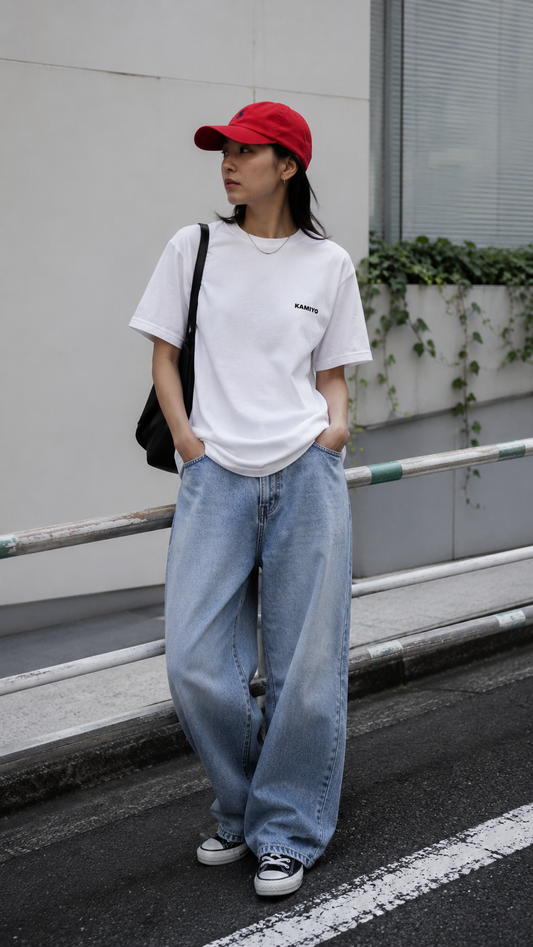 TSUKUYOMI Back Print T-shirt - White