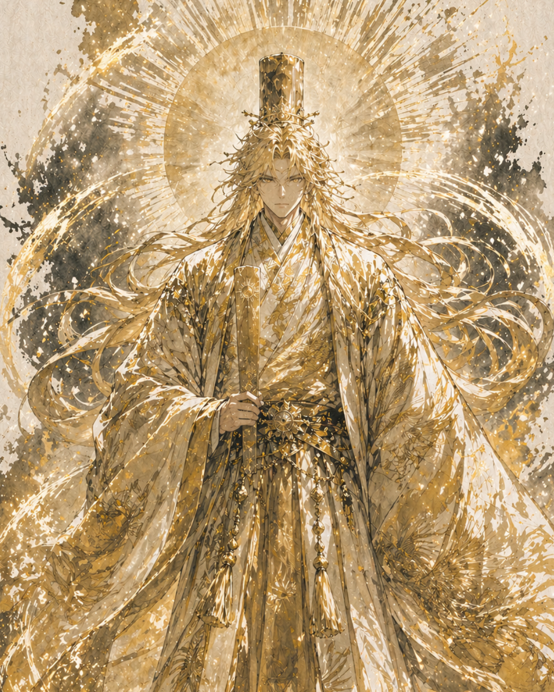KAMIYO Episode 15 – Otonoji-no-Kami, god of order, boundaries and masculine leadership, Japanese mythology illustration