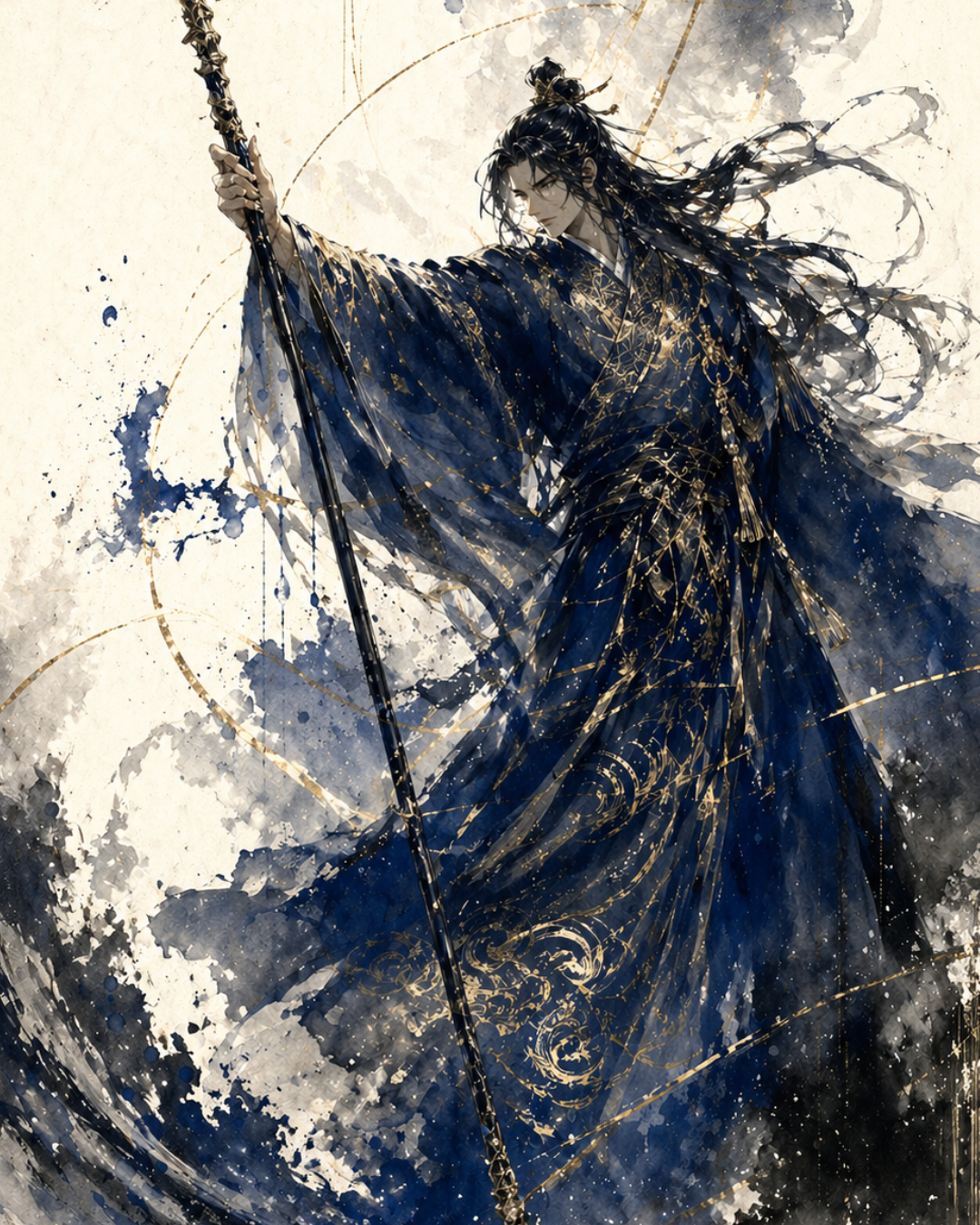 KAMIYO Episode 19 – Izanagi-no-Mikoto, supreme male god of creation, Japanese mythology illustration