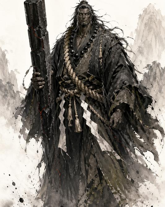 KAMIYO Episode 27 – Iwatsuchibiko-no-Kami, god of rock and solid earth, Japanese mythology illustration