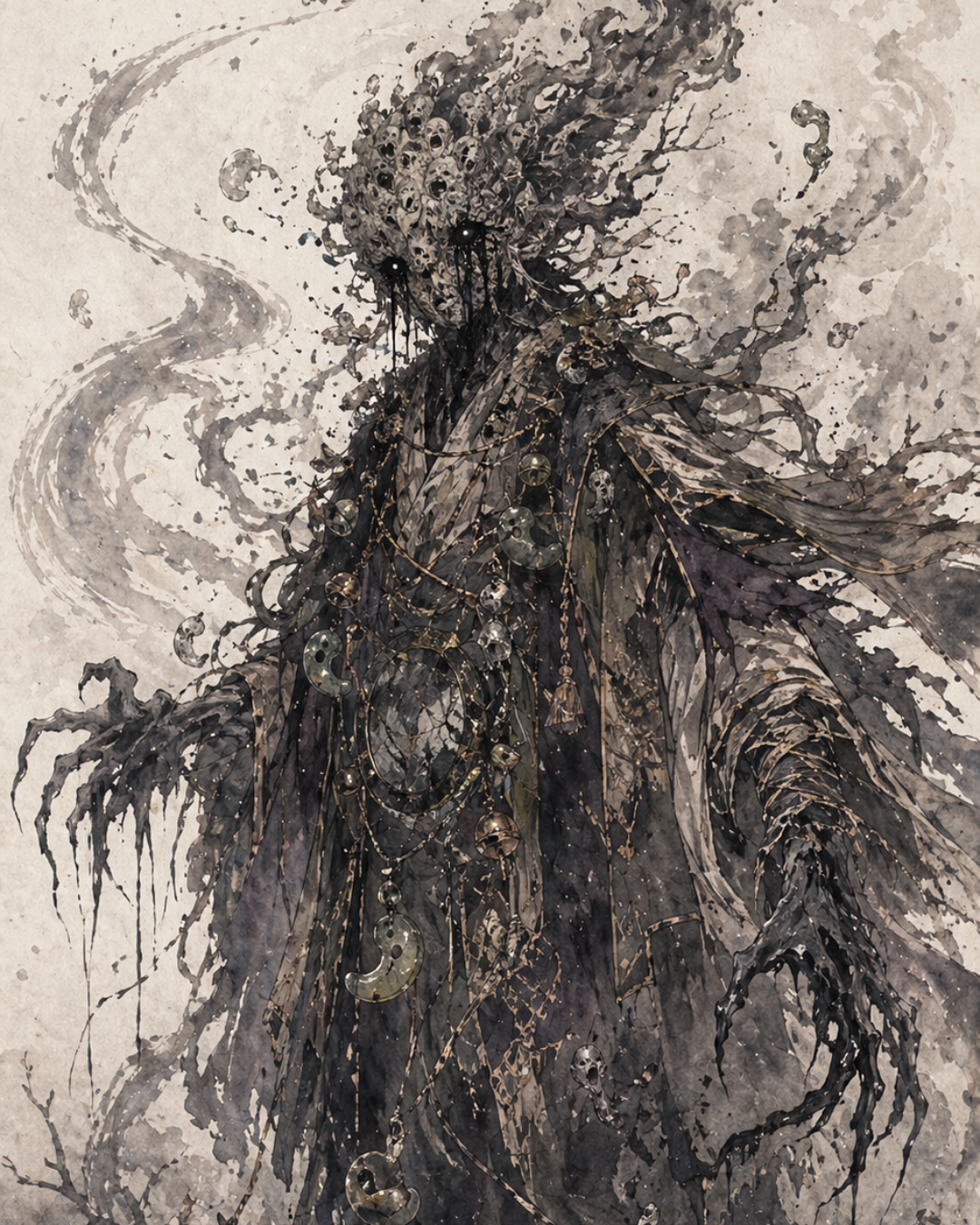 KAMIYO Special Shinatsuhiko Episode 2 – Magatsuhi-no-Kami and the great purifying storm of Shinatsuhiko, Japanese mythology illustration