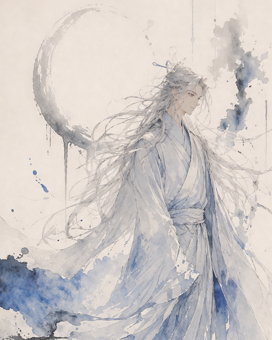KAMIYO Episode 2 – Amenominakanushi-no-Kami, Lord of the Center of Heaven, Japanese mythology illustration