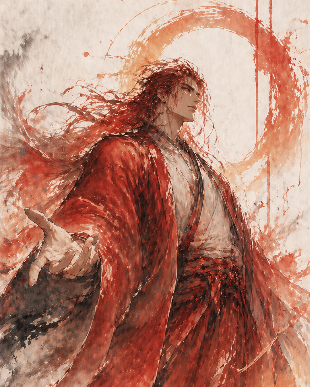 KAMIYO Episode 3 – Takamimusubi-no-Kami, god of creation and order, Japanese mythology illustration