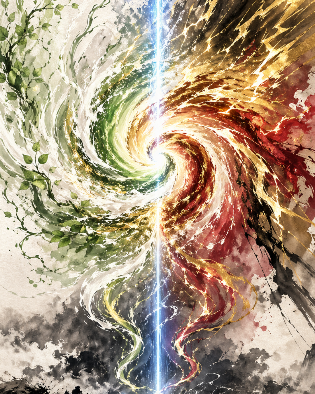 KAMIYO Episode 5 – The Three Creation Deities unite, Zoka Sanshin resonance, Japanese mythology illustration
