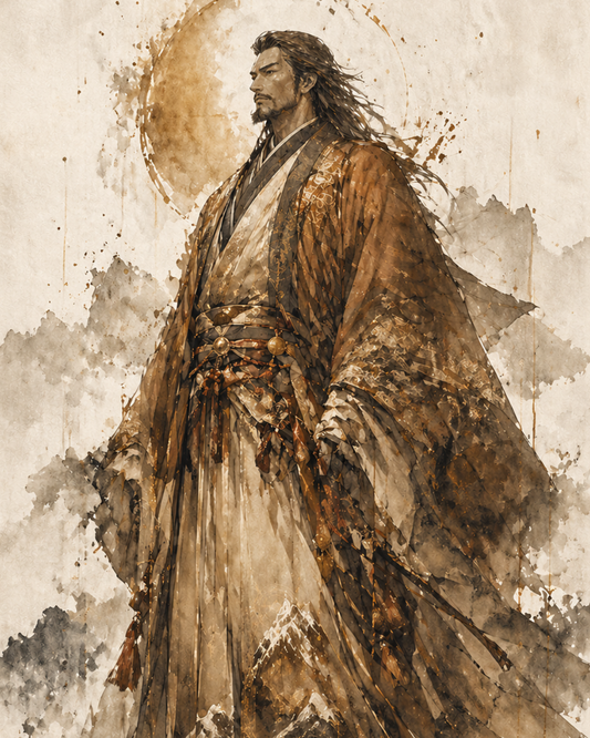 KAMIYO Episode 9 – Kuninotokotachi-no-Kami, god of the eternal earth, Japanese mythology illustration