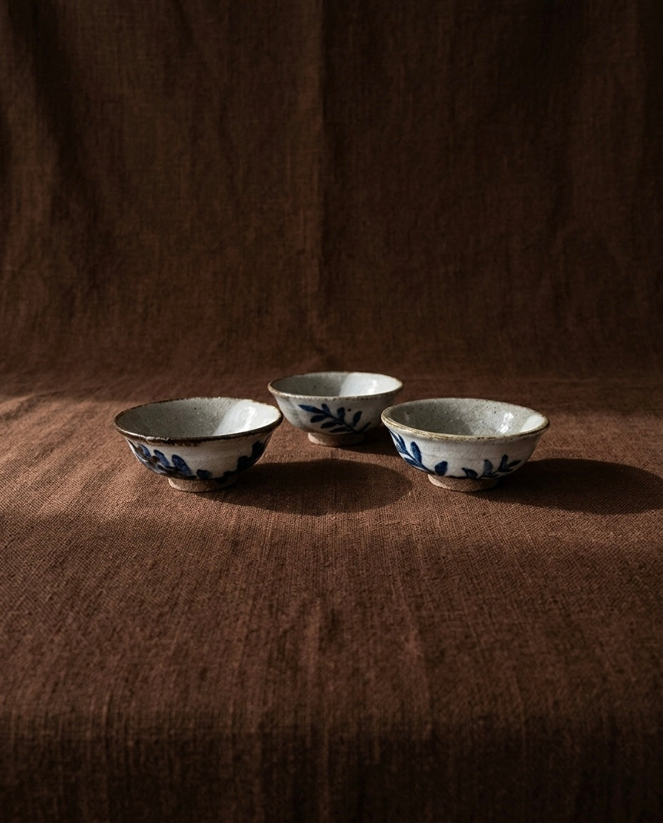 Kyoto Ware Sake Set by Master Rokubei Kiyomizu VI