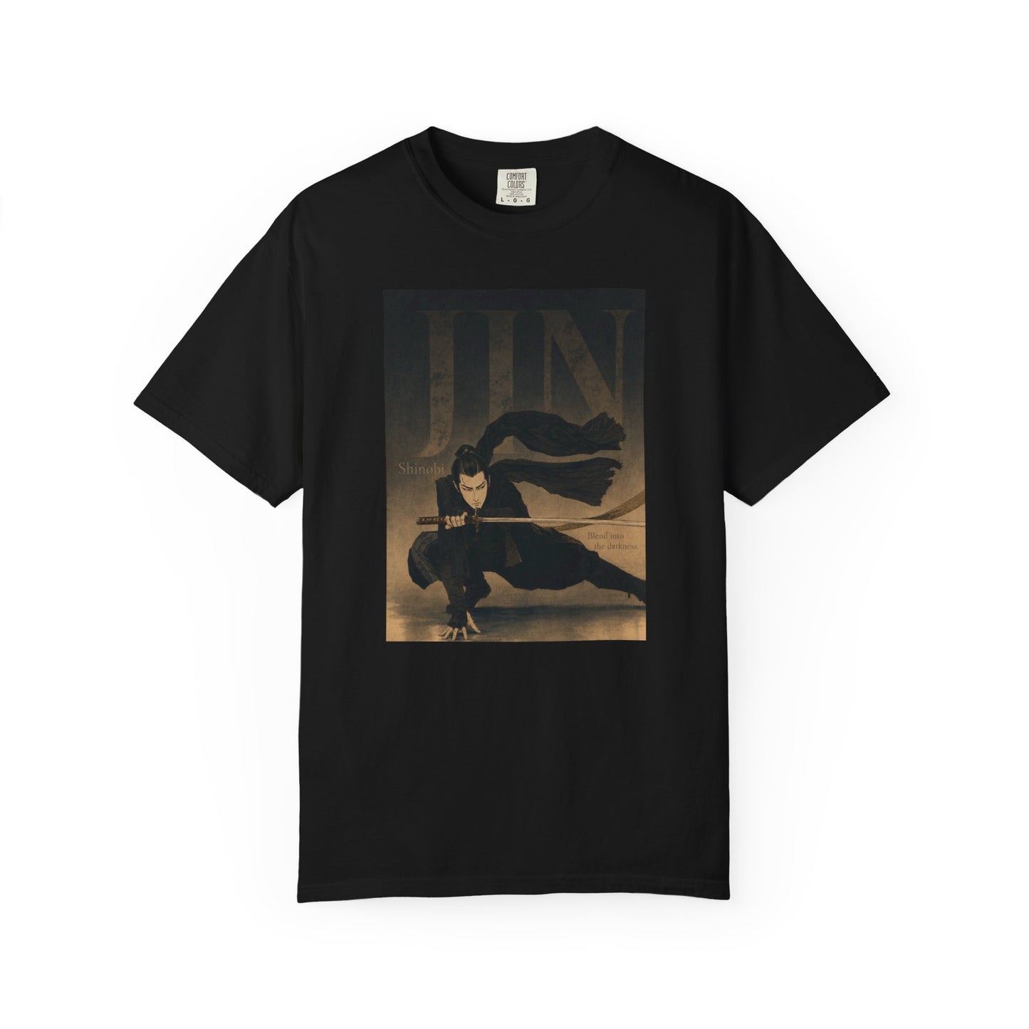 JIN - Print Tshirt 006(Black)