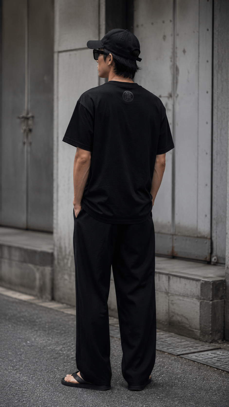 SUSANOO" Graphic T-shirt - Black
