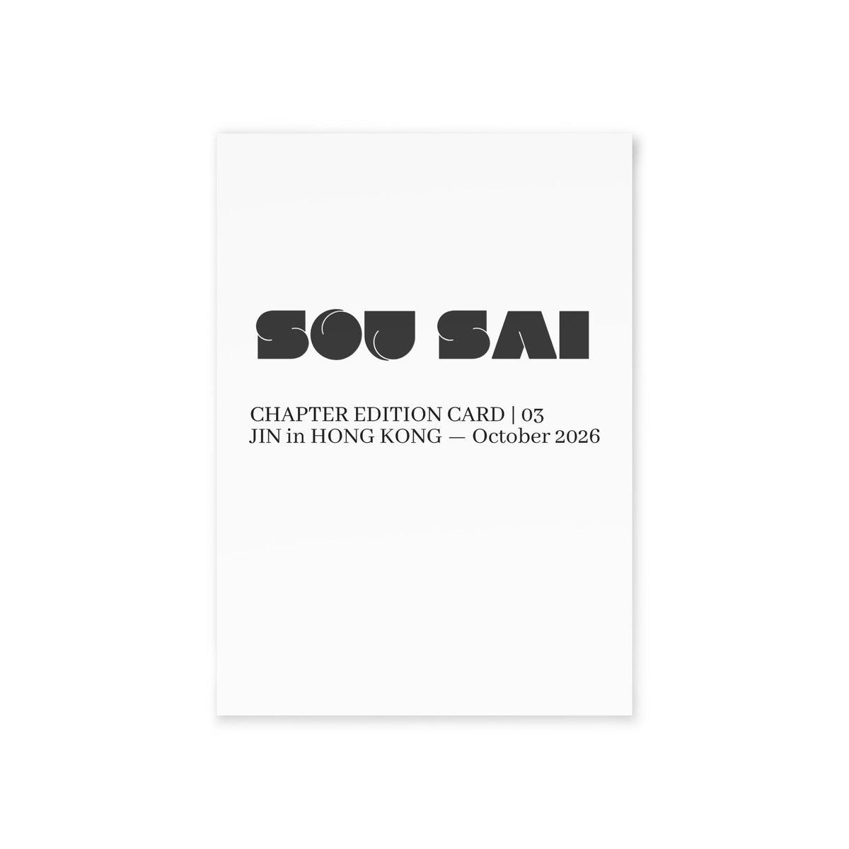 JIN CHAPTER EDITION CARD | 03