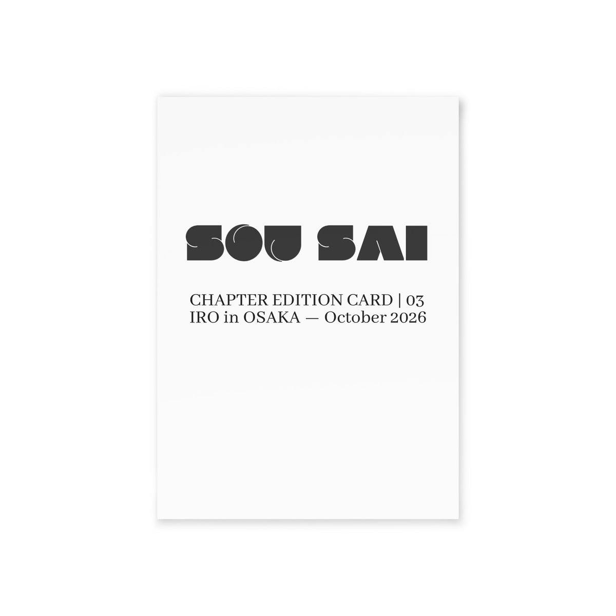 IRO CHAPTER EDITION CARD | 03