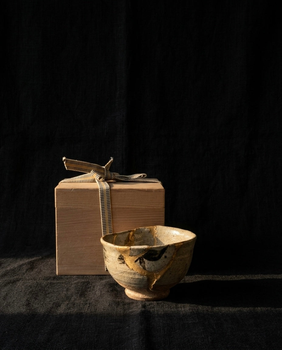 Momoyama to early Edo period - Kintsugi Karatsu tea bowl