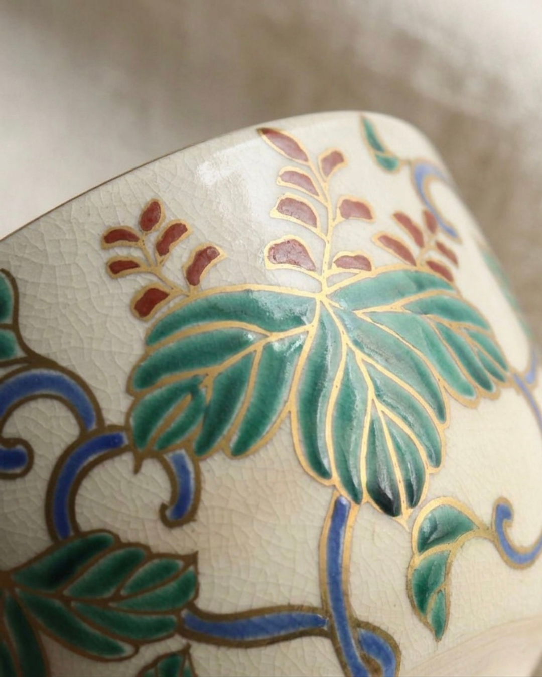 The Foundation of Mastery: Iroe Aoi Chawan by Yaichi Kusube