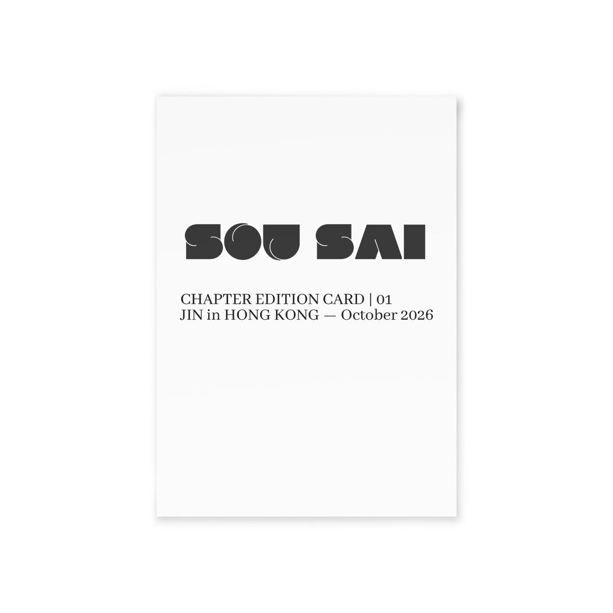 JIN CHAPTER EDITION CARD | 01