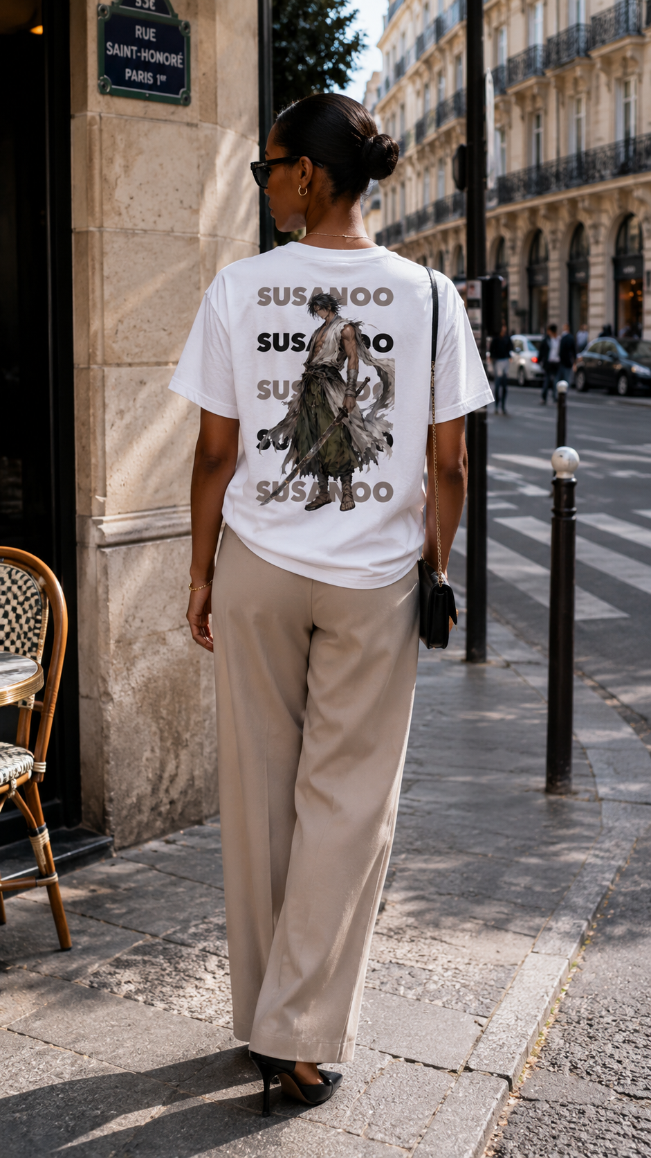SUSANOO Back Print T-shirt - White