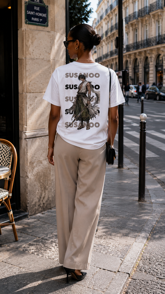 SUSANOO Back Print T-shirt - White