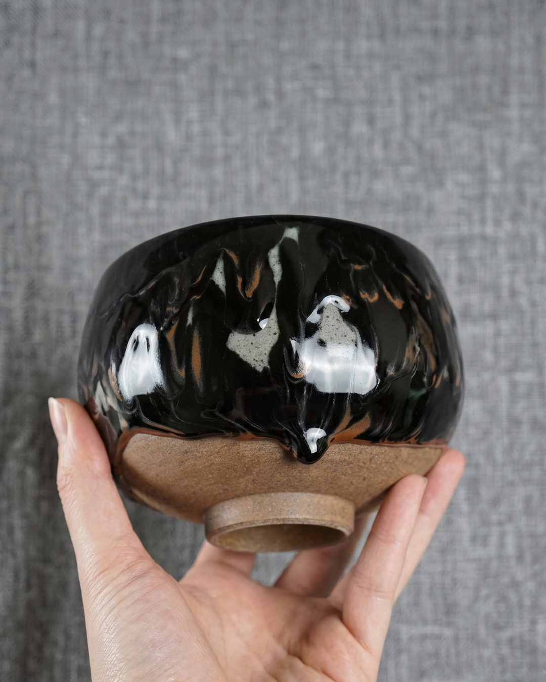 The Shogun's White: Nabeshima Porcelain Matcha Bowl by Aoyama Kawazoe