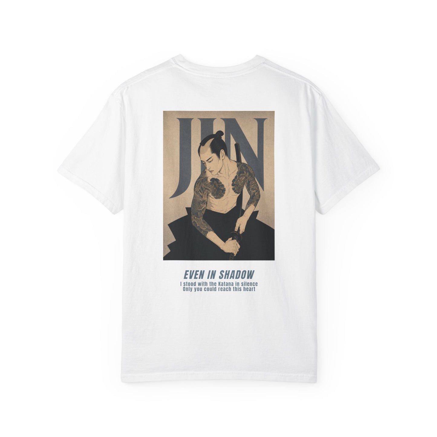 JIN - Back Print Tshirt (White) 004