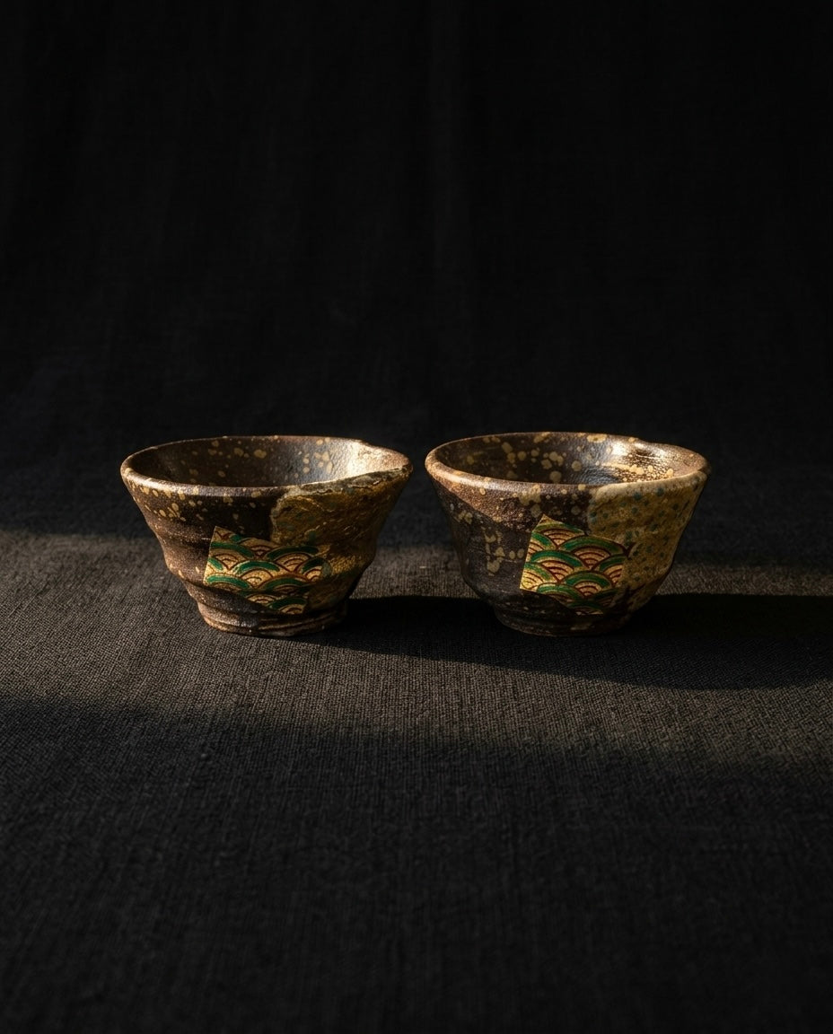 Kutani Vessel by Asuka Kiln