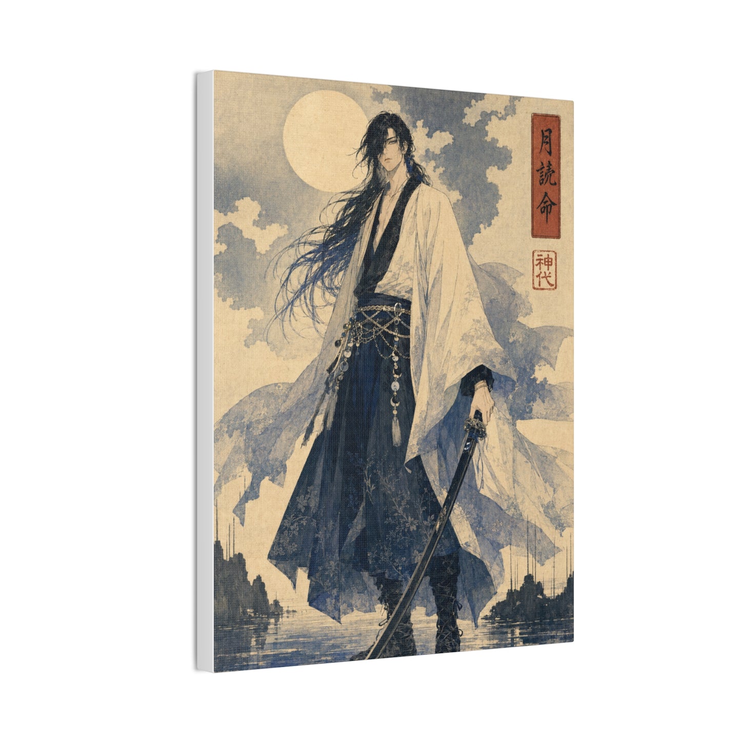 "TSUKUYOMI" Canvas Print - Ukiyo-e Edition