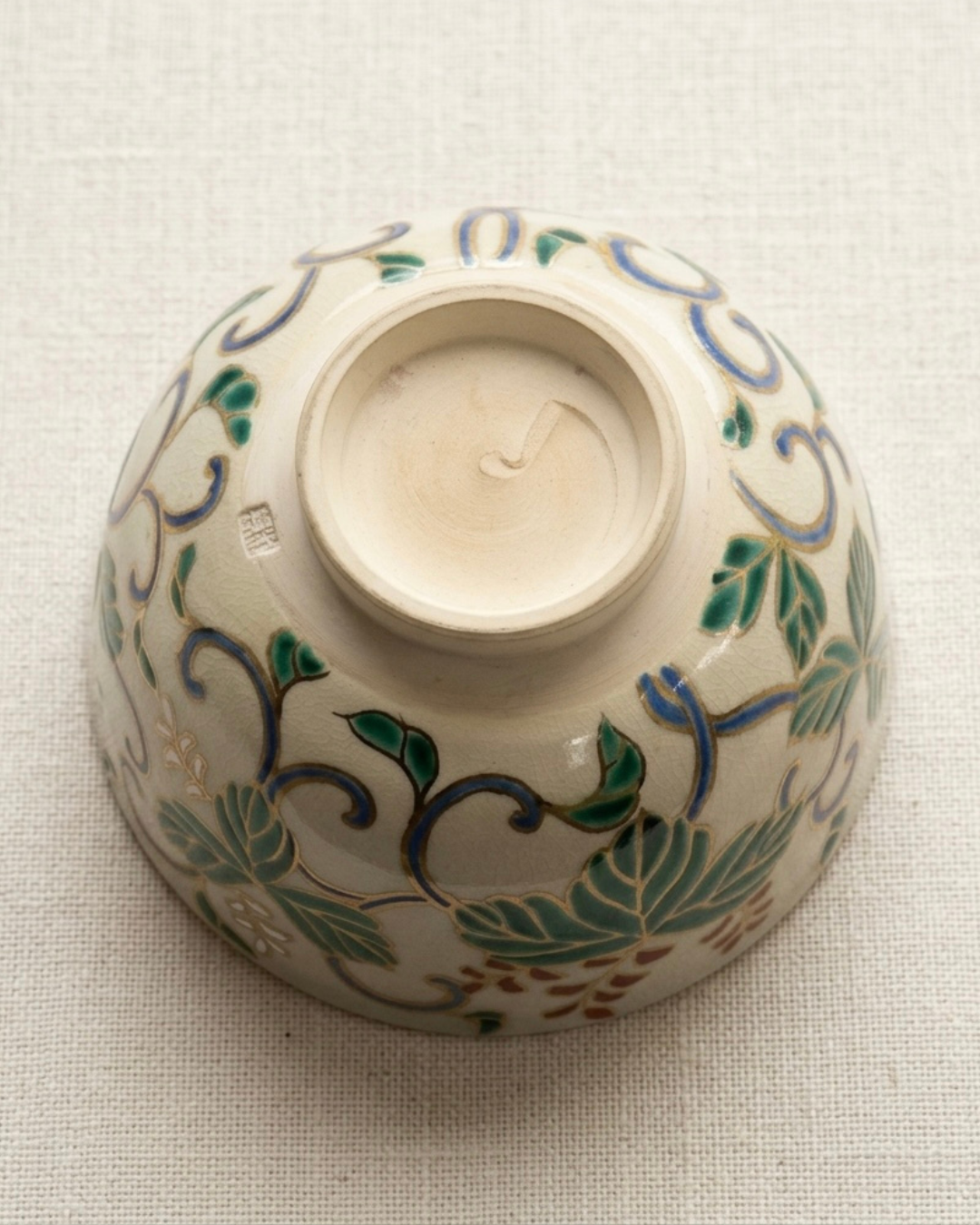The Foundation of Mastery: Iroe Aoi Chawan by Yaichi Kusube