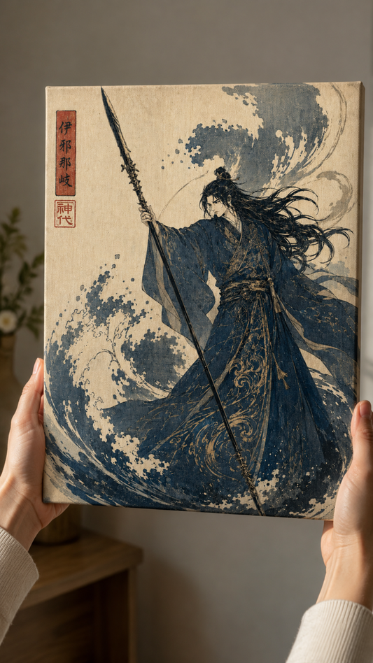 "IZANAGI" Canvas Print - Ukiyo-e Edition
