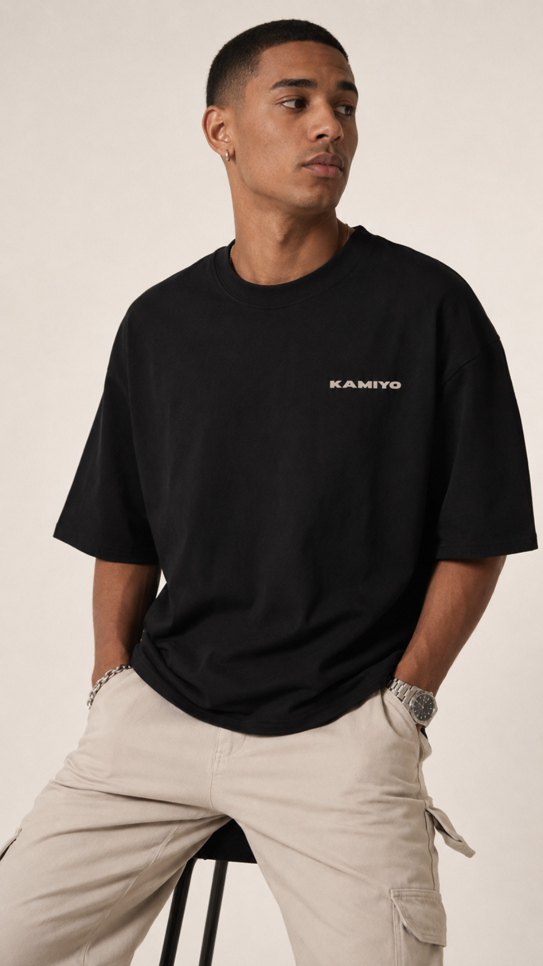"SUSANOO" Back Print T-shirt