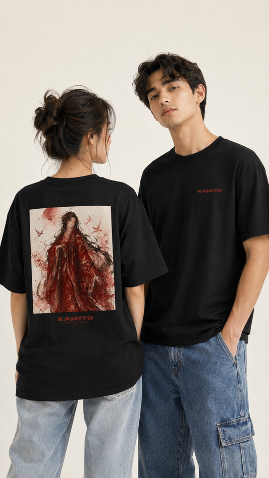"IZANAMI" Back Print T-shirt