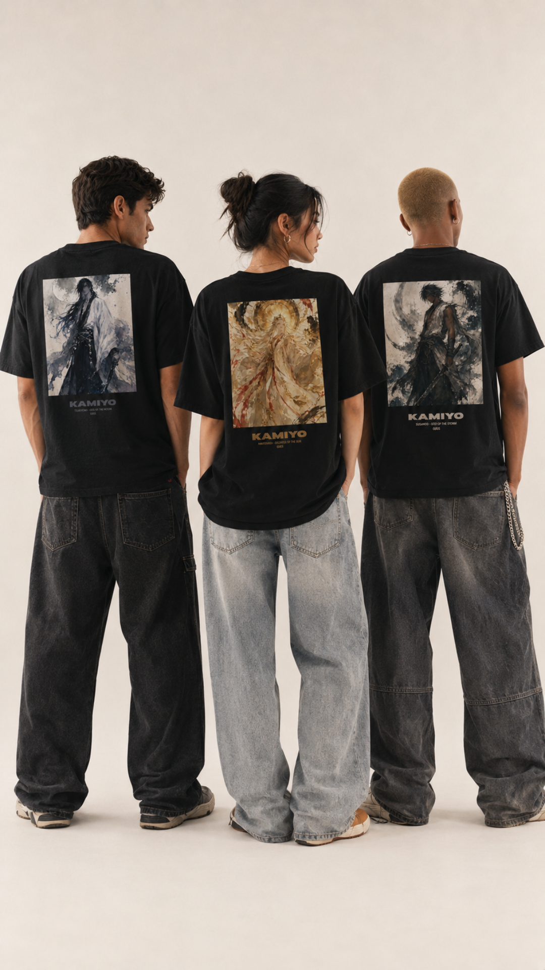 "AMATERASU" Back Print T-shirt