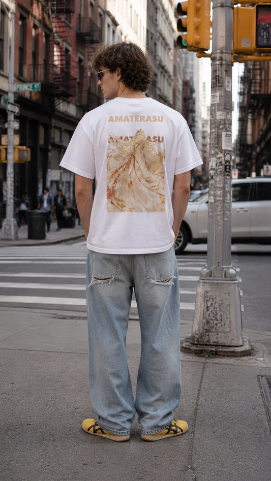 AMATERASU Back Print T-shirt - White