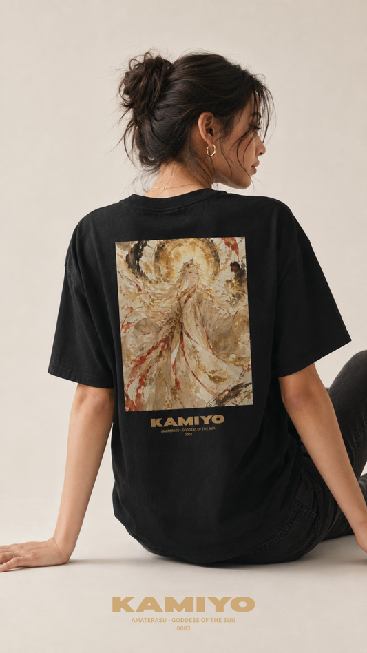 "AMATERASU" Back Print T-shirt