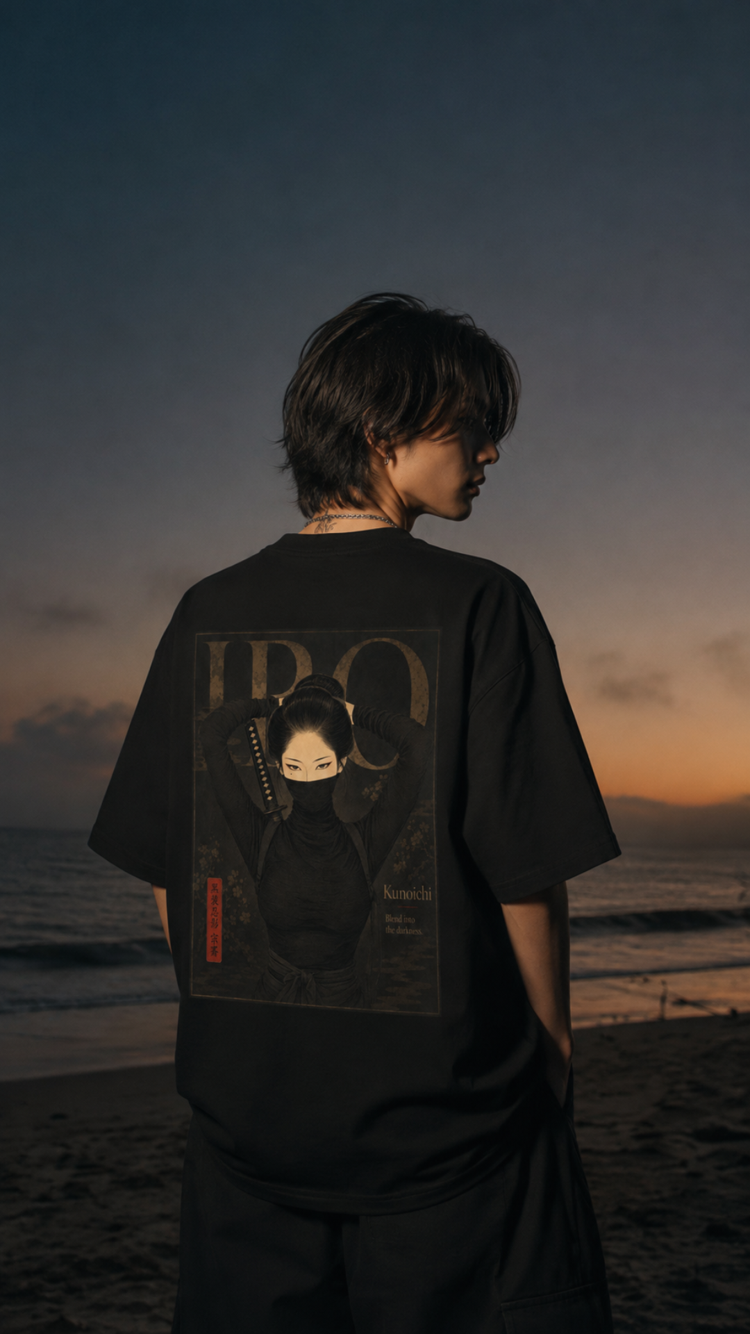 IRO - Back Print Tshirt 008(Black)