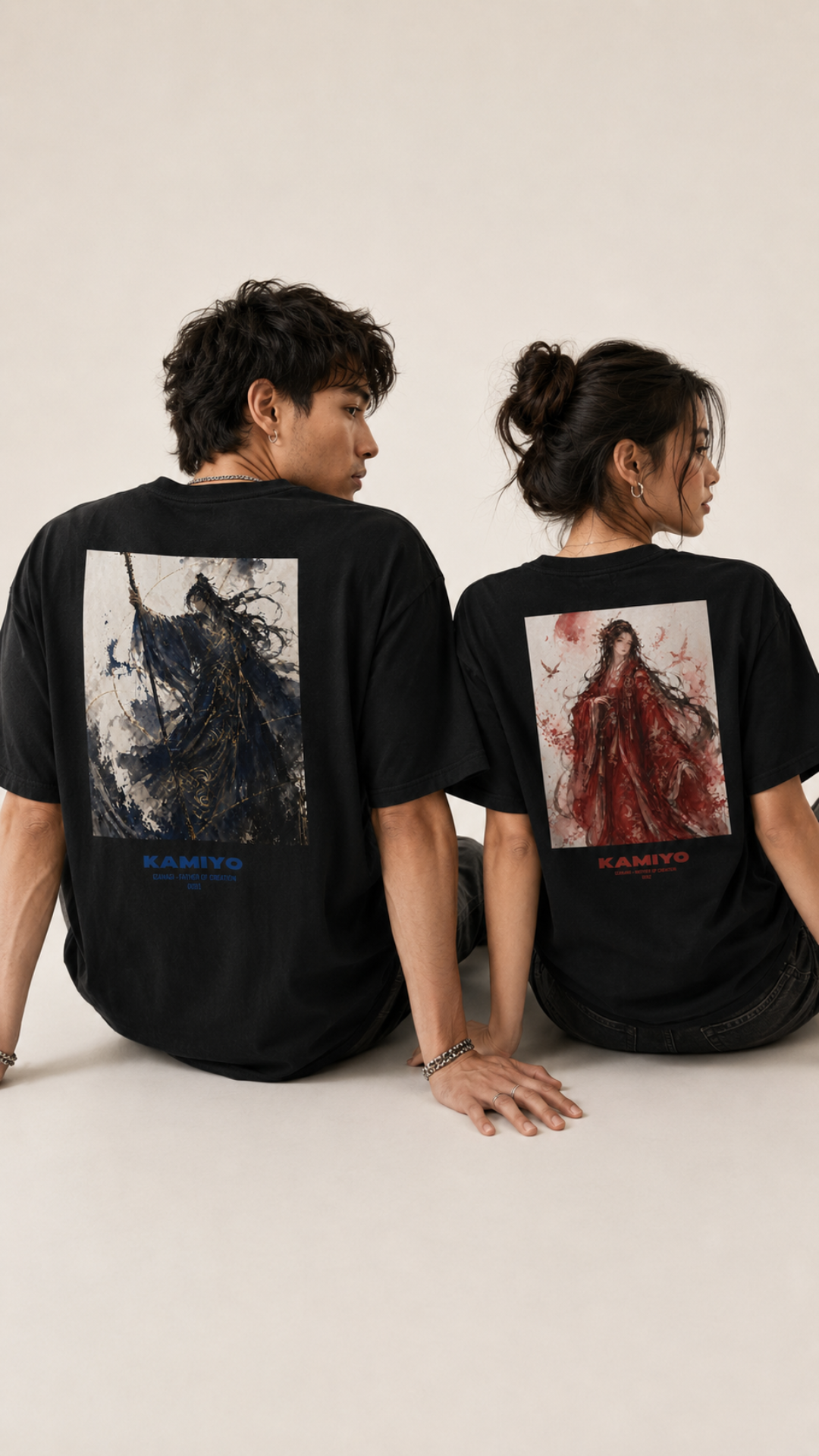 "IZANAMI" Back Print T-shirt