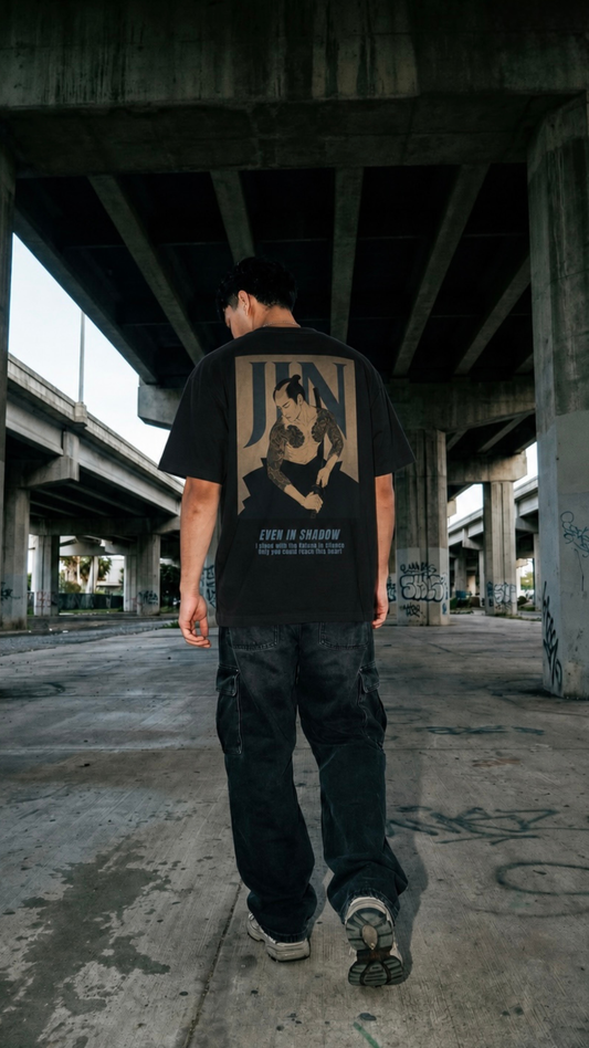 JIN - Back Print Tshirt (Black)004