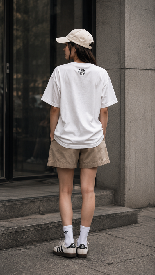 SUSANOO" Graphic T-shirt - White