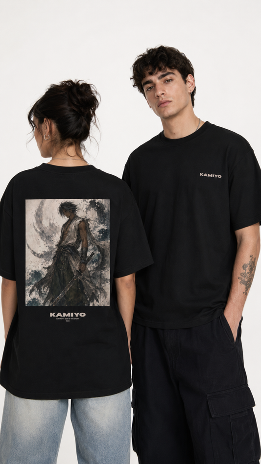 "SUSANOO" Back Print T-shirt