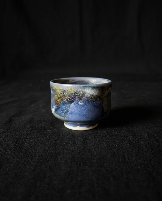 Ash Glaze Sake Cup (Guinomi) by Isamu Shiina