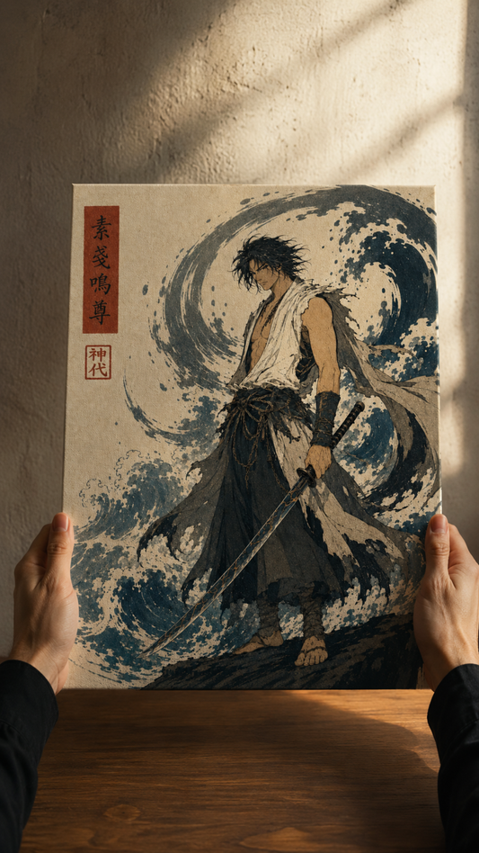 "SUSANOO" Canvas Print - Ukiyo-e Edition