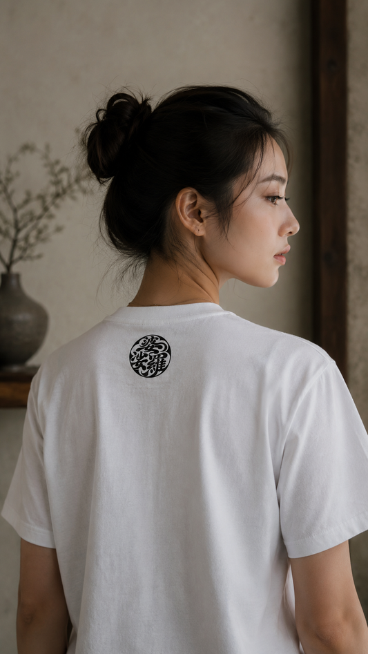 BASARA Back Kamon Logo Tee - WHITE