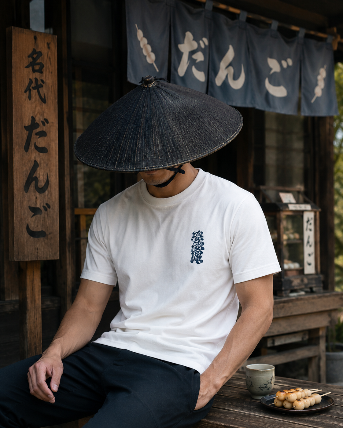 BASARA Chest Logo Tee - WHITE