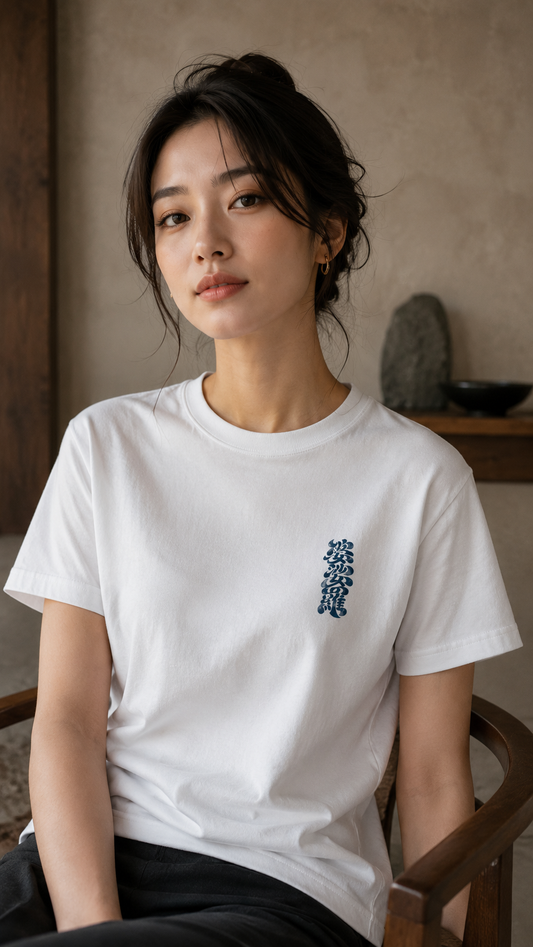 BASARA Chest Logo Tee - WHITE