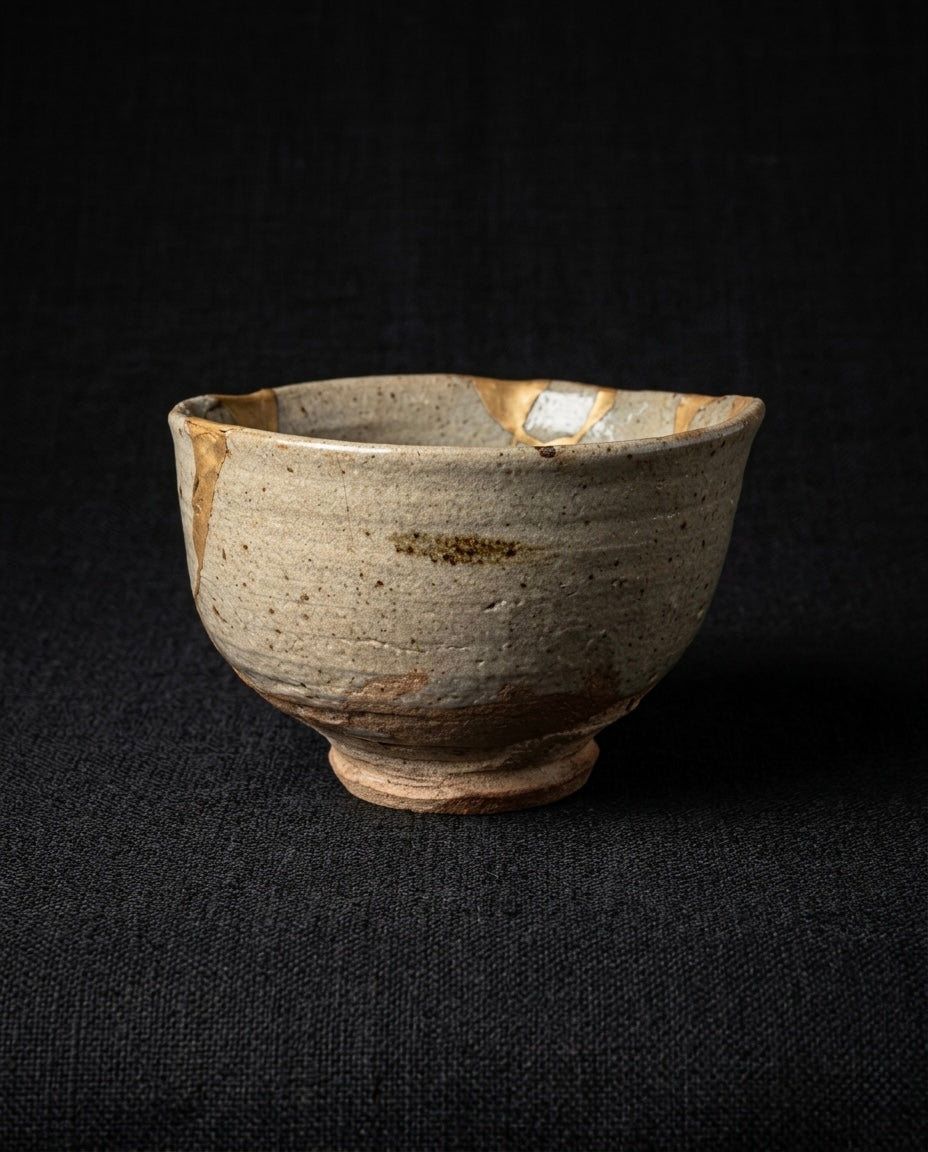 Momoyama to early Edo period - Kintsugi Karatsu tea bowl