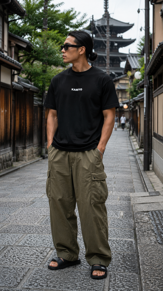 KAMIYO Heavenly Realm Logo T-shirt - Black