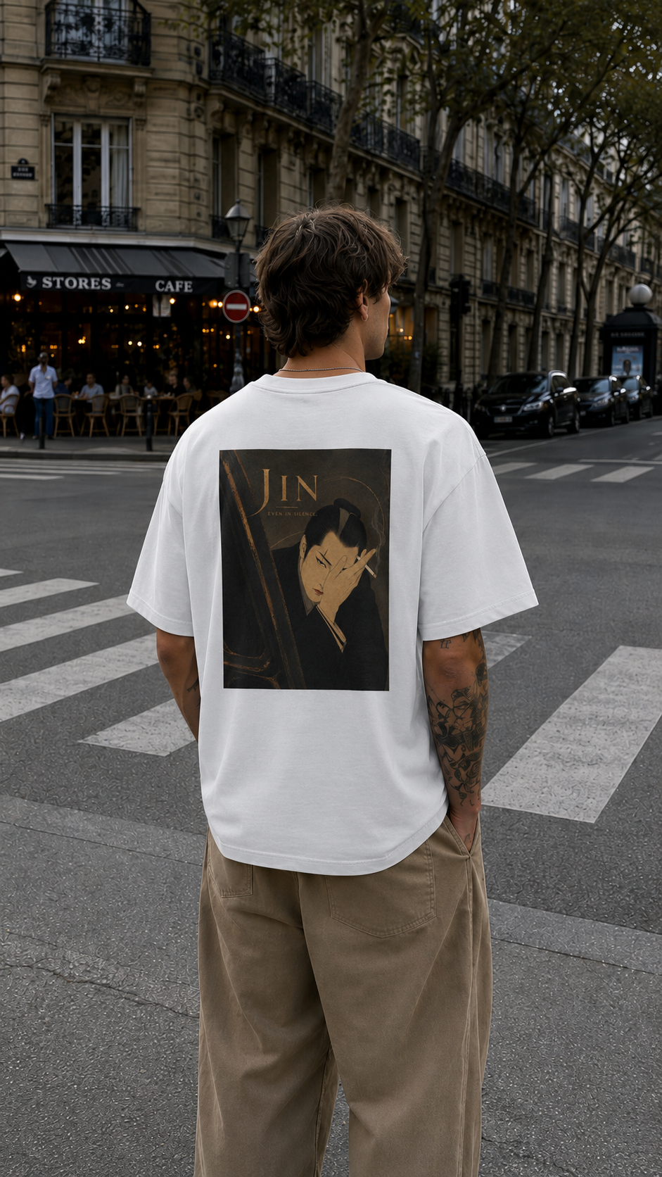JIN - Back Print Tshirt 004