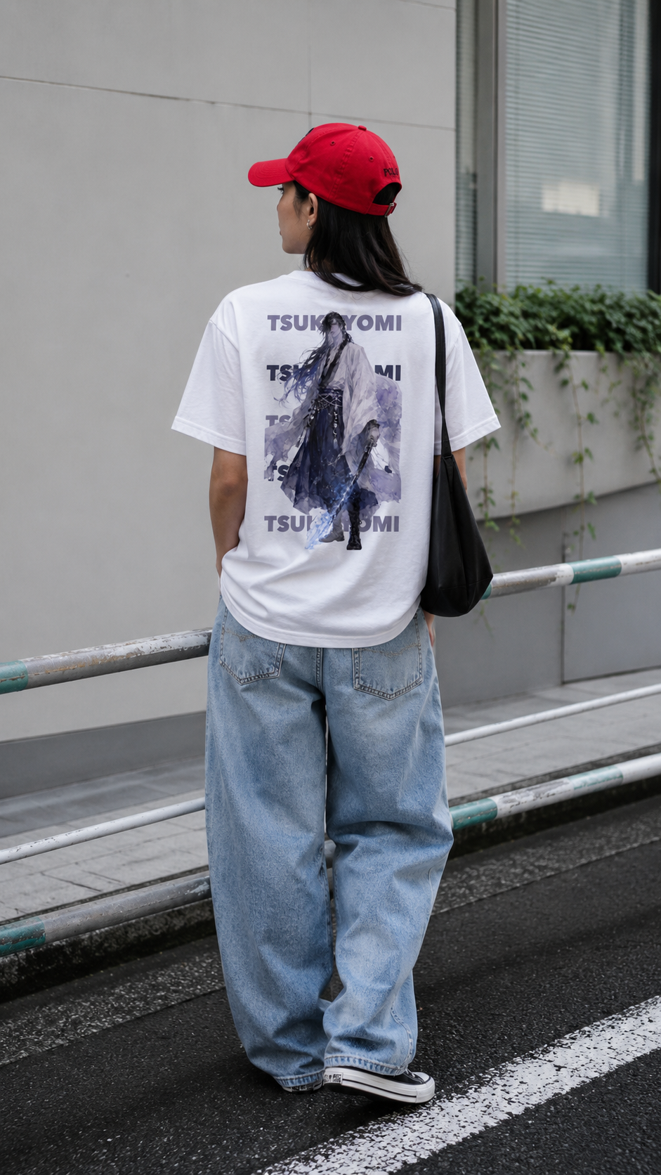 TSUKUYOMI Back Print T-shirt - White