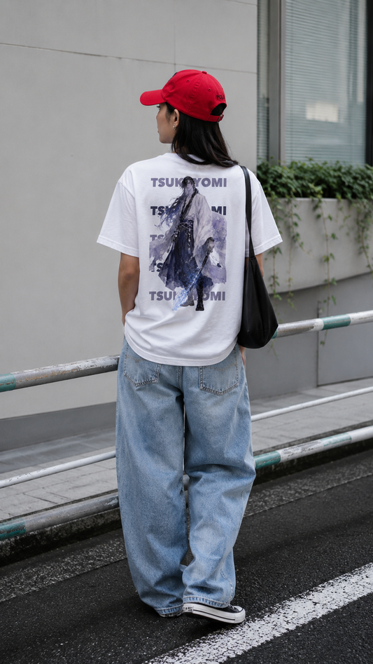 TSUKUYOMI Back Print T-shirt - White