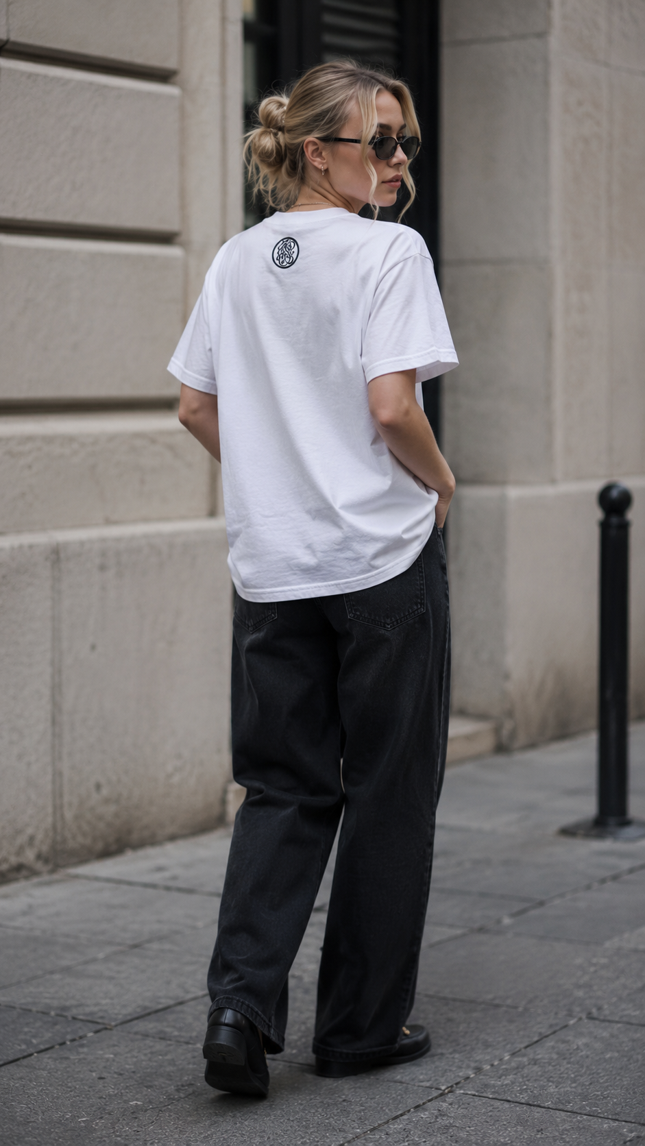AMATERASU" Graphic T-shirt - White