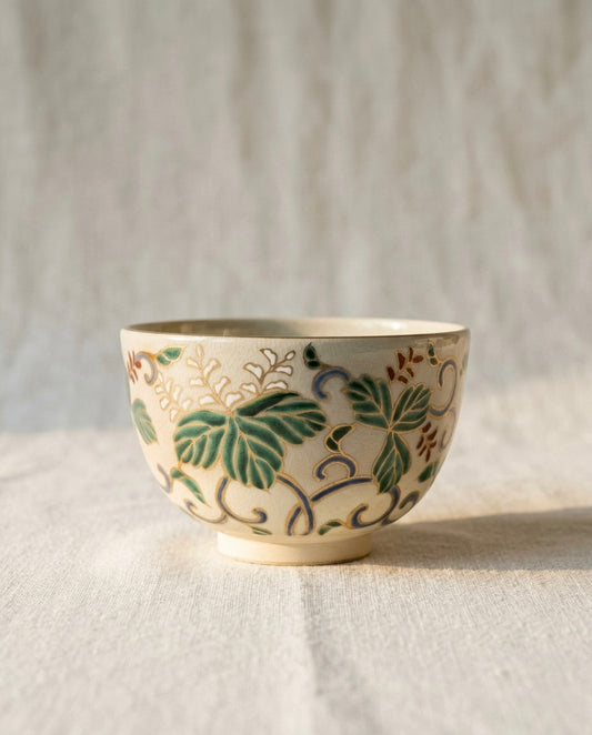 The Foundation of Mastery: Iroe Aoi Chawan by Yaichi Kusube