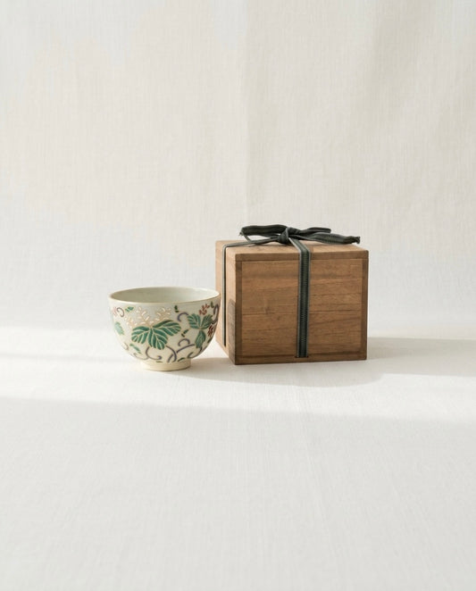 The Foundation of Mastery: Iroe Aoi Chawan by Yaichi Kusube