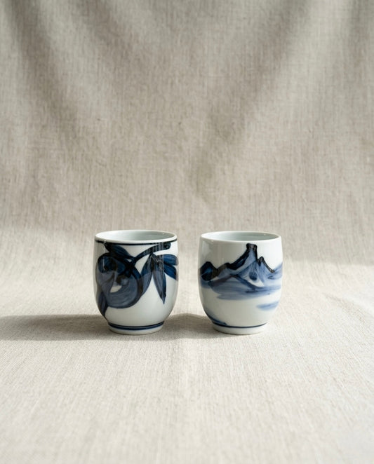 Yuzo Kondo - Sometsuke Teacup Set (Yunomi)